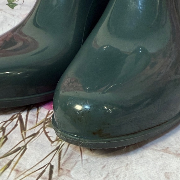 Coach Green Rubber Pull on Rainboots - Picture 2 of 10